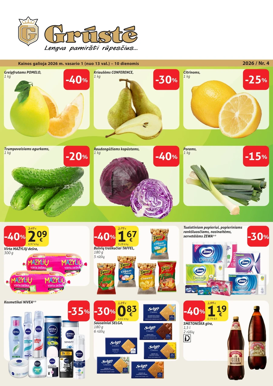 GRŪSTĖ akcijų leidinys Nr. 4 puslapis 1