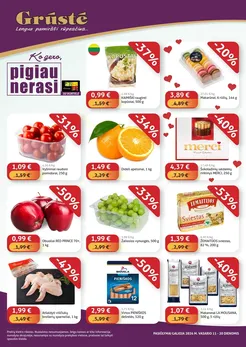 GRŪSTĖ akcijų leidinys „Ko gero, pigiau nerasi“