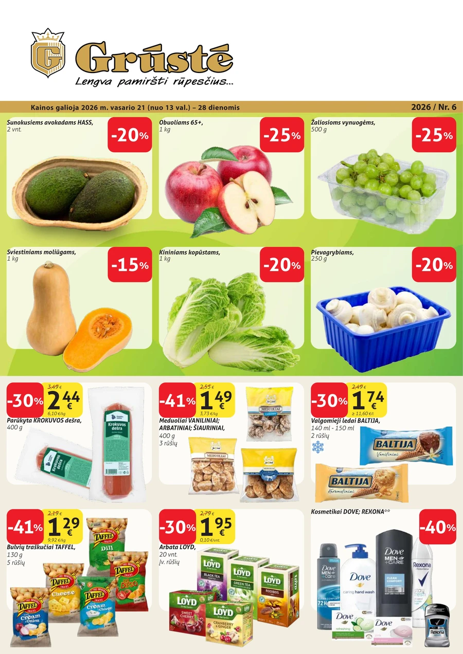 GRŪSTĖ akcijų leidinys Nr. 6 puslapis 1