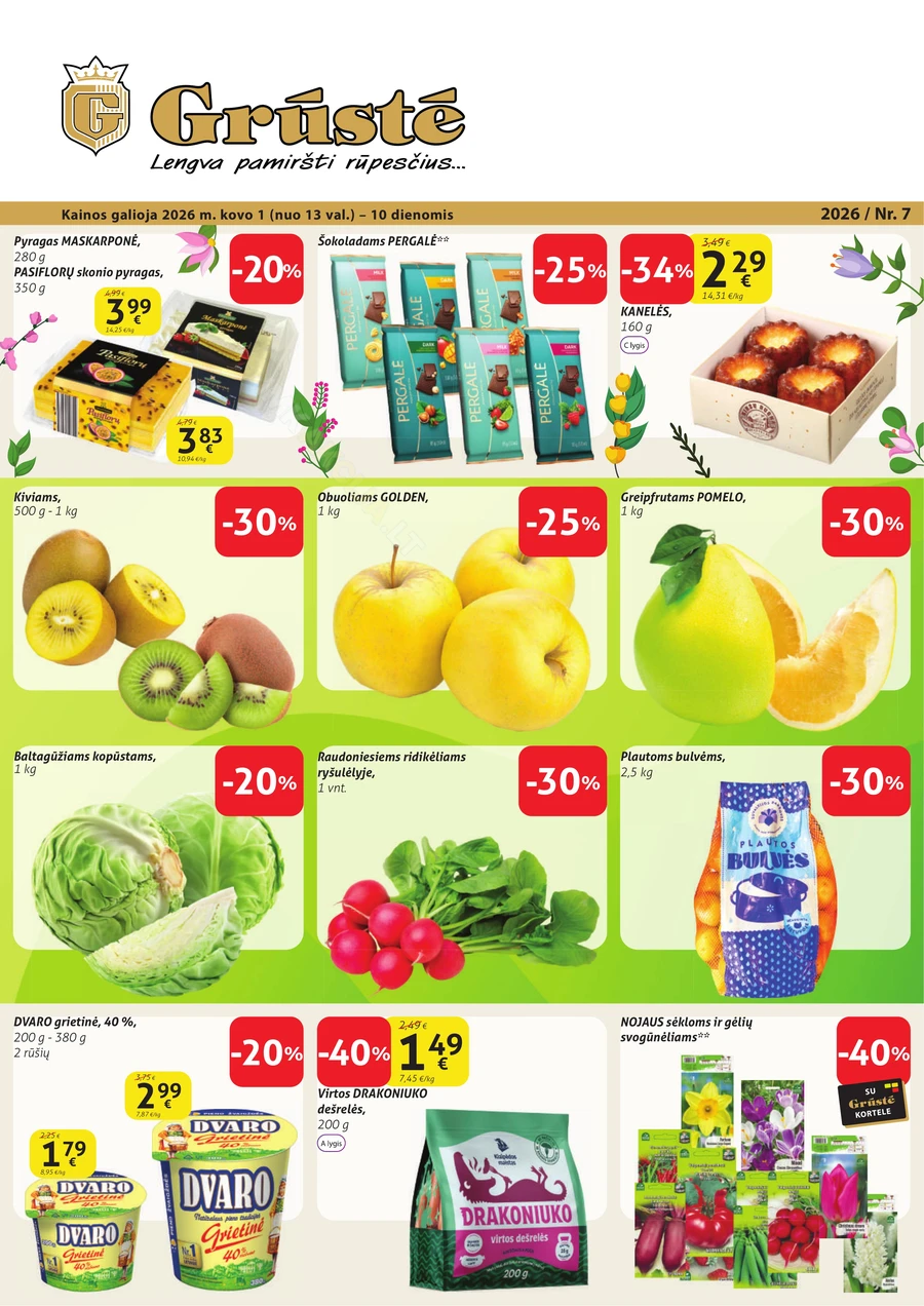GRŪSTĖ akcijų leidinys Nr. 7 puslapis 1
