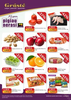 GRŪSTĖ akcijų leidinys „Ko gero, pigiau nerasi“