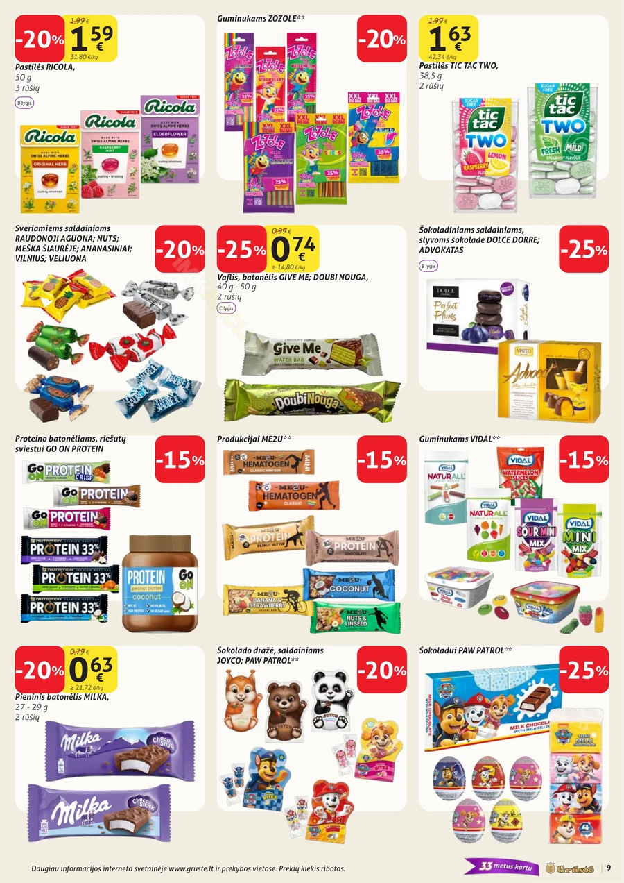 GRŪSTĖ akcijų leidinys Nr. 8 puslapis 9