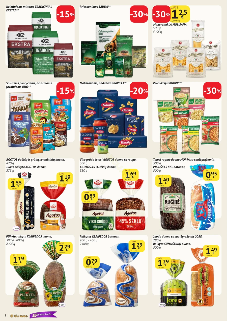 GRŪSTĖ akcijų leidinys Nr. 9 puslapis 8