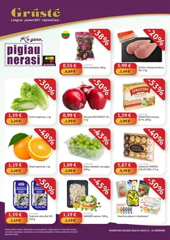 GRŪSTĖ akcijų leidinys „Ko gero, pigiau nerasi“