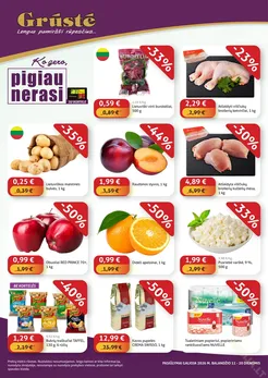 GRŪSTĖ akcijų leidinys „Ko gero, pigiau nerasi“