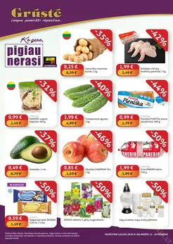 GRŪSTĖ akcijų leidinys „Ko gero, pigiau nerasi“