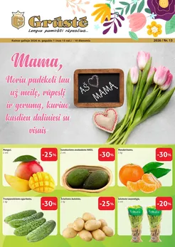 GRŪSTĖ akcijų leidinys Nr. 13