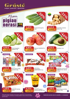 GRŪSTĖ akcijų leidinys „Ko gero, pigiau nerasi“