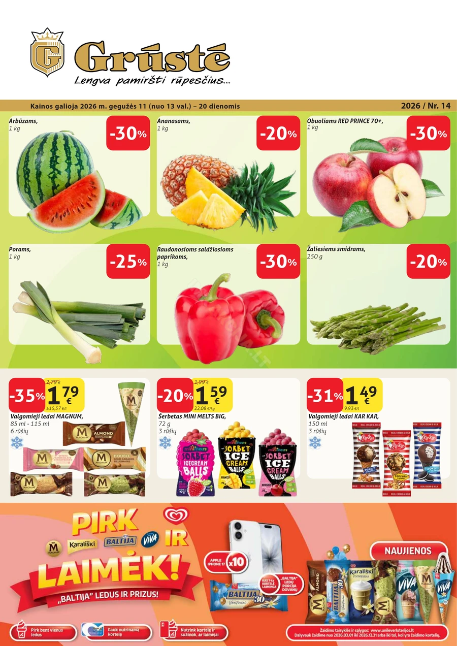 GRŪSTĖ akcijų leidinys Nr. 14 puslapis 1