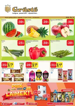 GRŪSTĖ akcijų leidinys Nr. 14