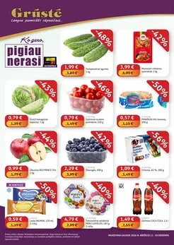 GRŪSTĖ akcijų leidinys „Ko gero, pigiau nerasi“