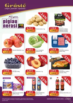 GRŪSTĖ akcijų leidinys „Ko gero, pigiau nerasi“