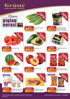 GRŪSTĖ akcijų leidinys „Ko gero, pigiau nerasi“
