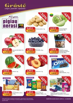 GRŪSTĖ akcijų leidinys „Ko gero, pigiau nerasi“