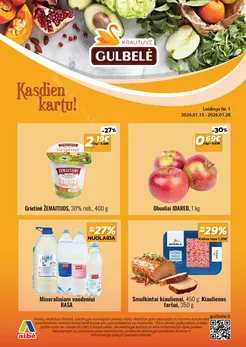 GULBELĖ akcijų leidinys Nr. 1