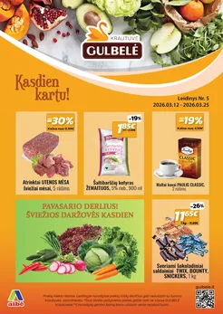 GULBELĖ akcijų leidinys Nr. 5