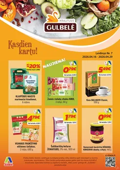 GULBELĖ akcijų leidinys Nr. 7
