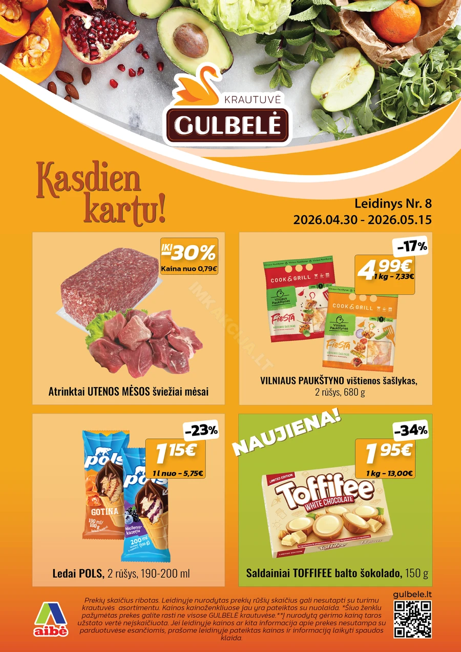 GULBELĖ akcijų leidinys Nr. 8 puslapis 1