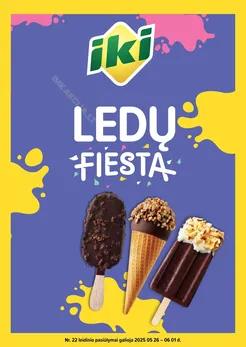 IKI akcijų leidinys „Ledų fiesta“