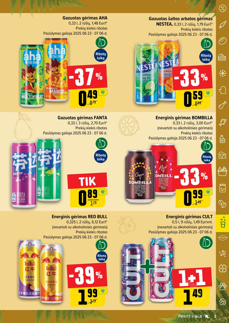 IKI akcijų leidinys „Gėrimų fiesta“ puslapis 3