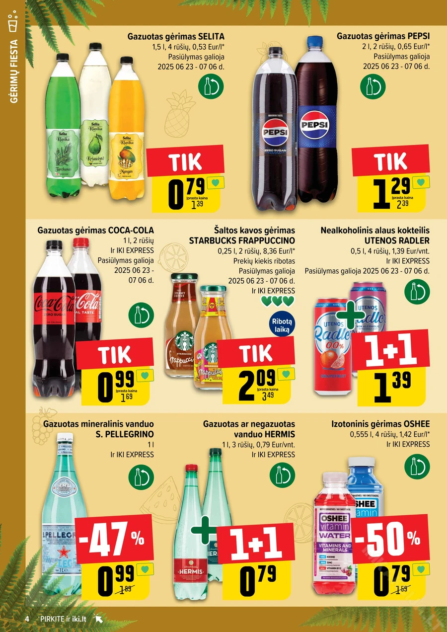 IKI akcijų leidinys „Gėrimų fiesta“ puslapis 4