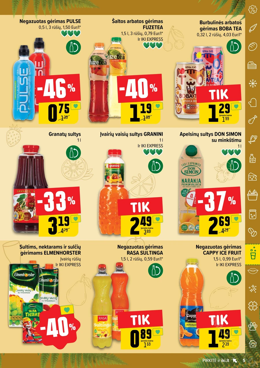 IKI akcijų leidinys „Gėrimų fiesta“ puslapis 5