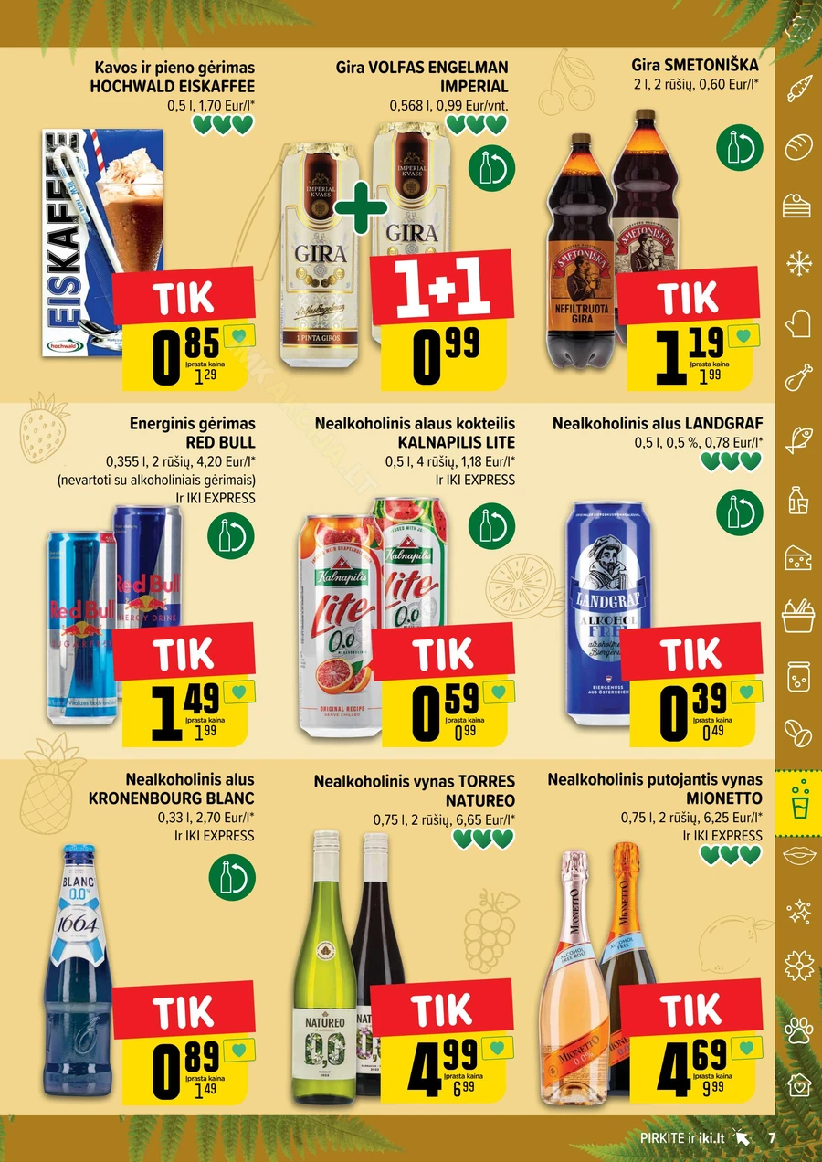 IKI akcijų leidinys „Gėrimų fiesta“ puslapis 7