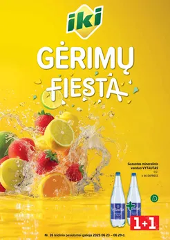 IKI akcijų leidinys „Gėrimų fiesta“