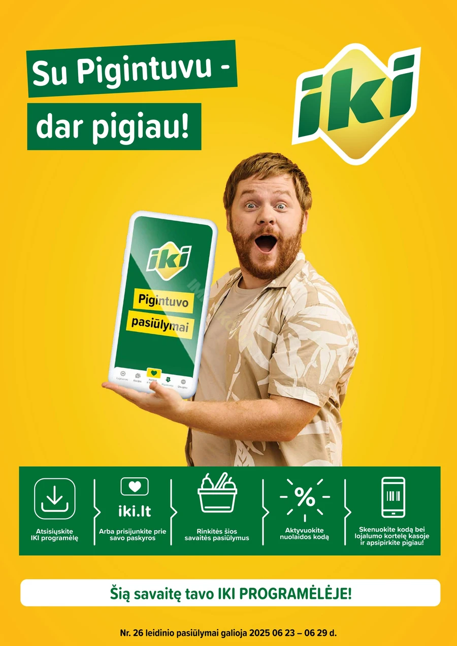 IKI leidinys „Pigintuvo pasiūlymai“ puslapis 1