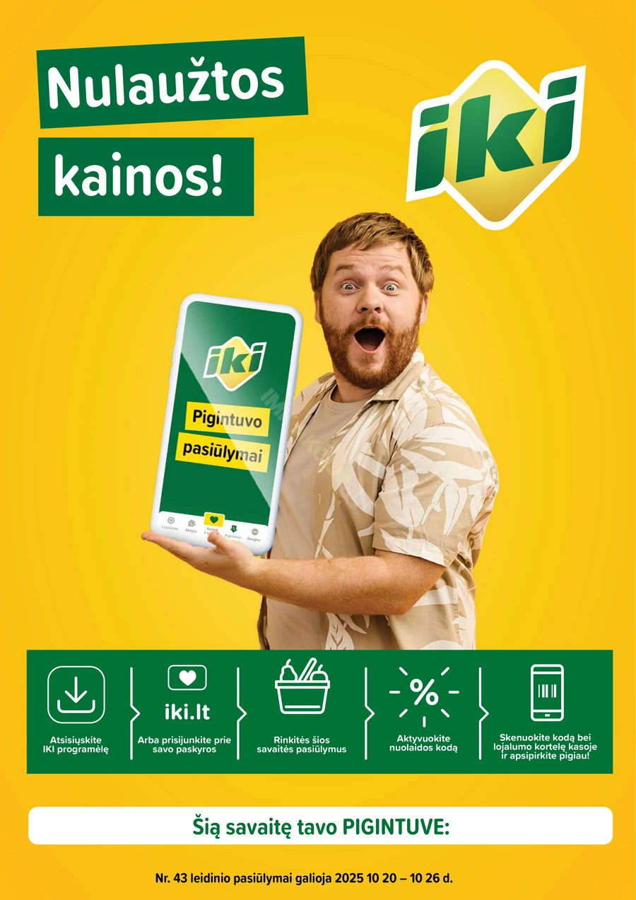 IKI leidinys „Pigintuvo pasiūlymai“ puslapis 1
