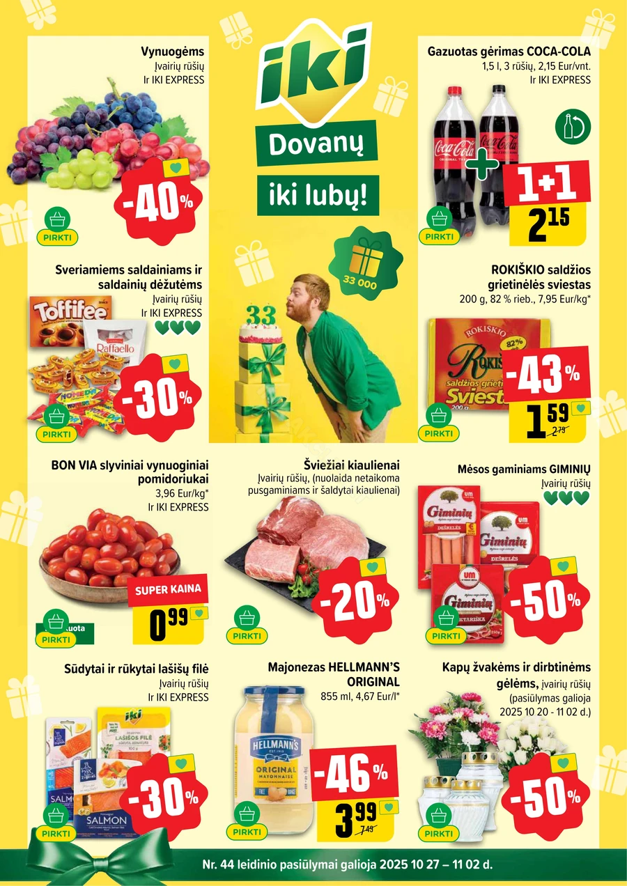 IKI SAVAITĖLĖ akcijų leidinys Nr. 44 puslapis 1
