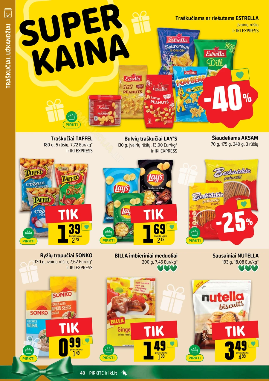 IKI SAVAITĖLĖ akcijų leidinys Nr. 44 puslapis 40