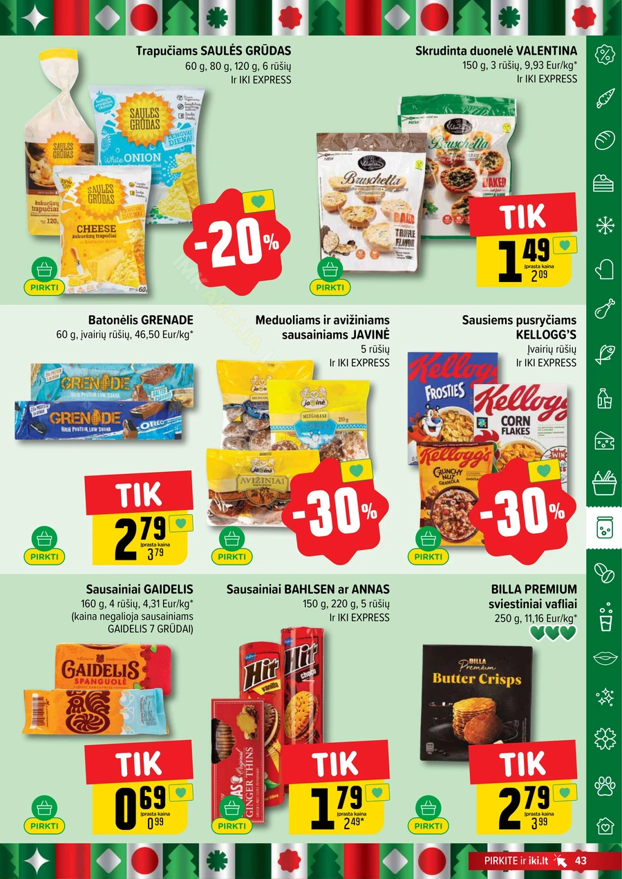 IKI SAVAITĖLĖ akcijų leidinys Nr. 47 puslapis 43