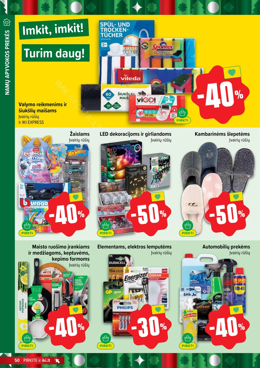 IKI SAVAITĖLĖ akcijų leidinys Nr. 47 puslapis 50