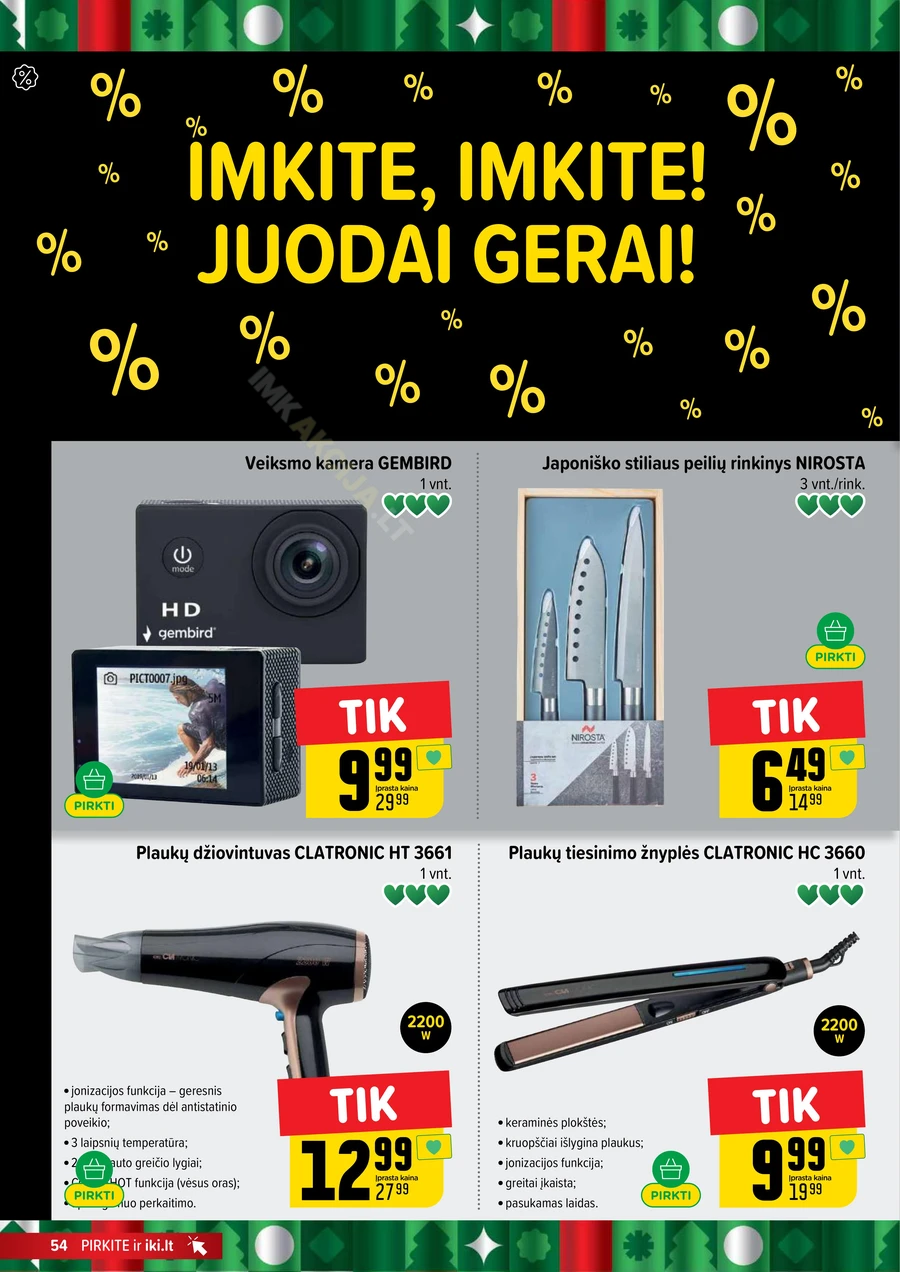 IKI SAVAITĖLĖ akcijų leidinys Nr. 47 puslapis 54