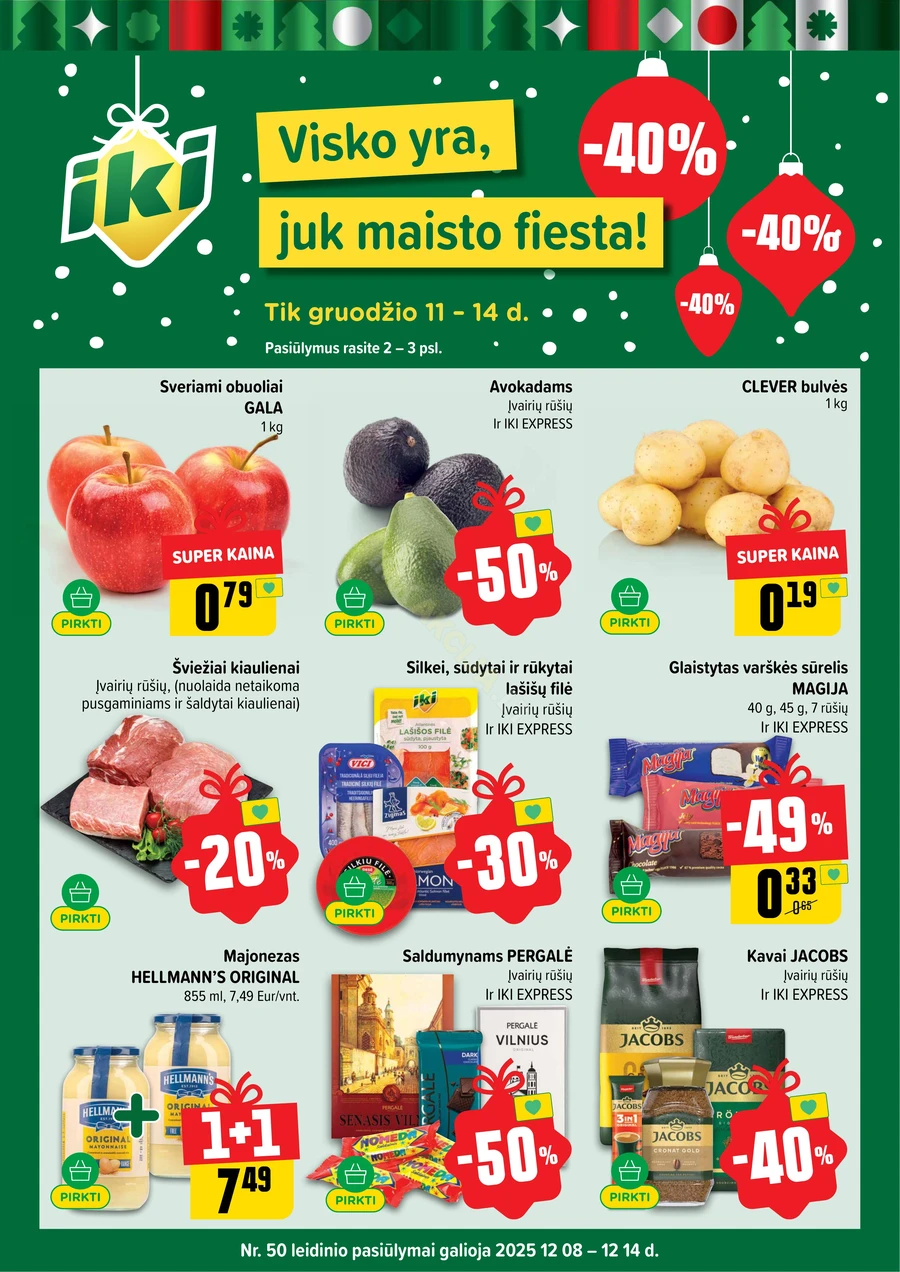 IKI SAVAITĖLĖ akcijų leidinys Nr. 50 puslapis 1