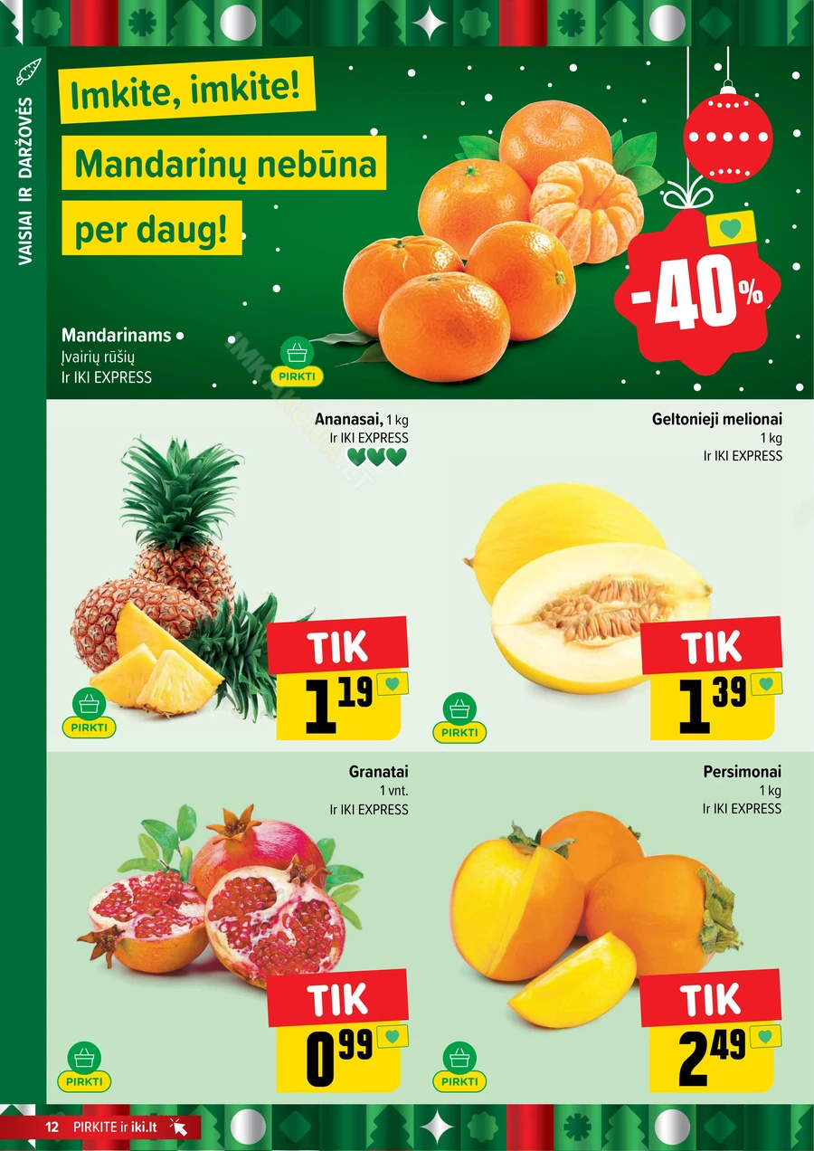 IKI SAVAITĖLĖ akcijų leidinys Nr. 50 puslapis 12