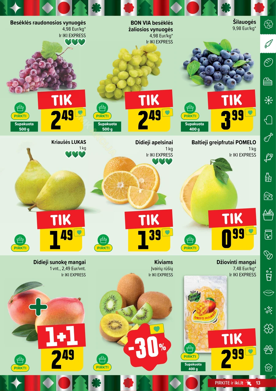 IKI SAVAITĖLĖ akcijų leidinys Nr. 50 puslapis 13