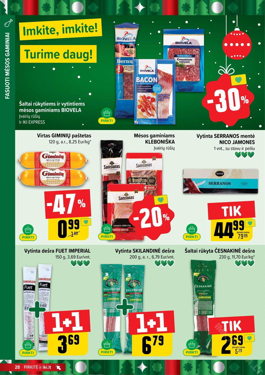 IKI SAVAITĖLĖ akcijų leidinys Nr. 50 puslapis 28