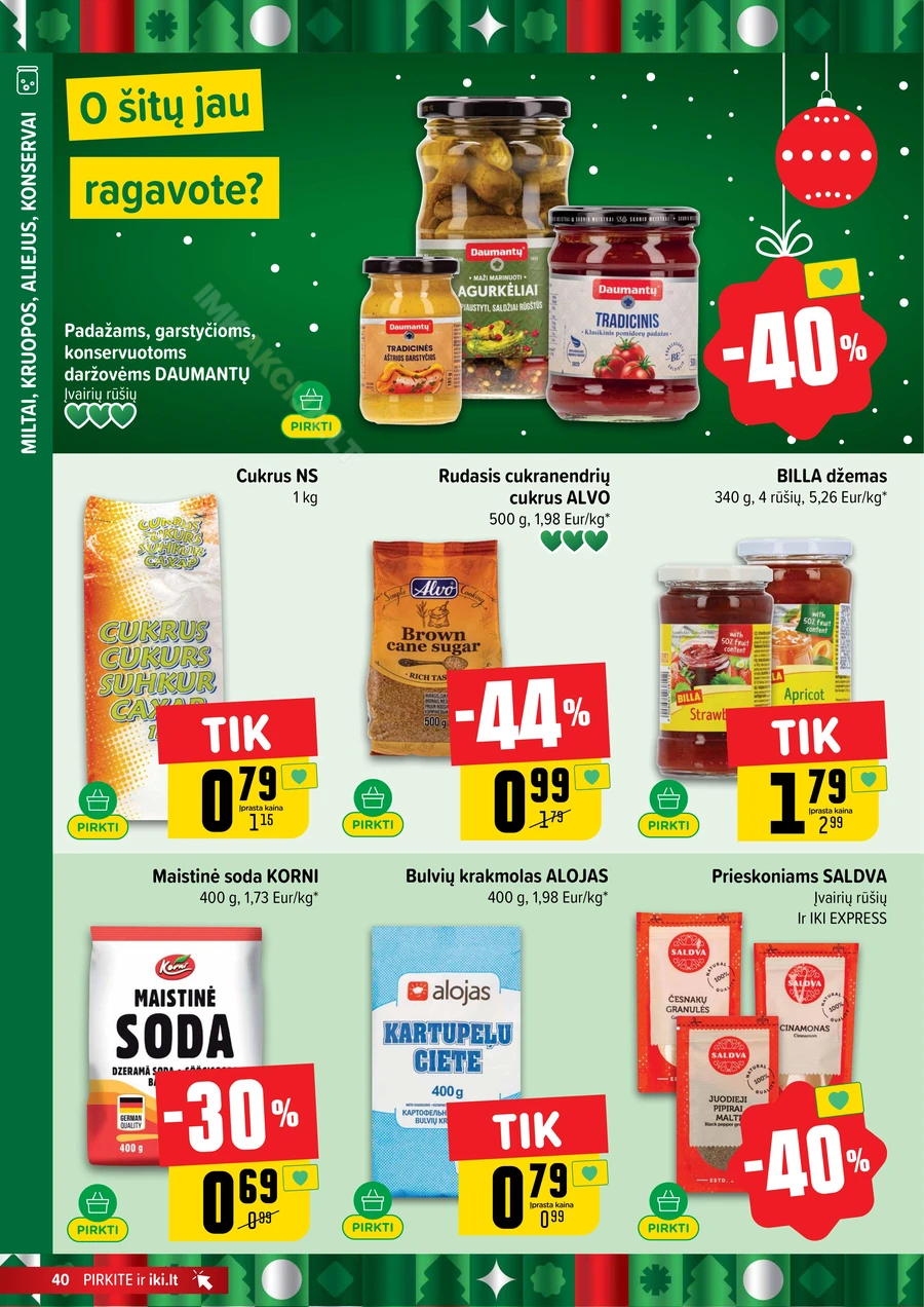 IKI SAVAITĖLĖ akcijų leidinys Nr. 50 puslapis 40