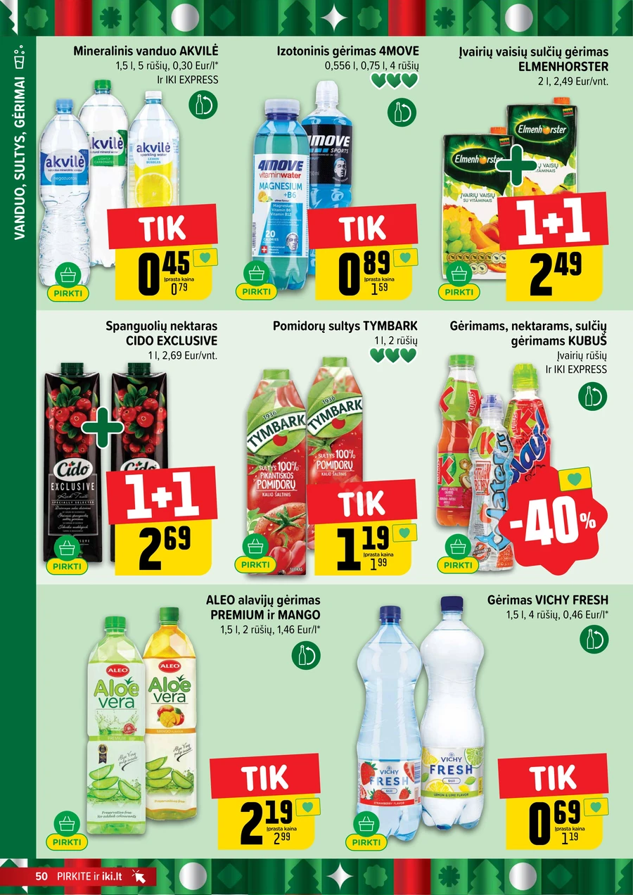 IKI SAVAITĖLĖ akcijų leidinys Nr. 50 puslapis 50