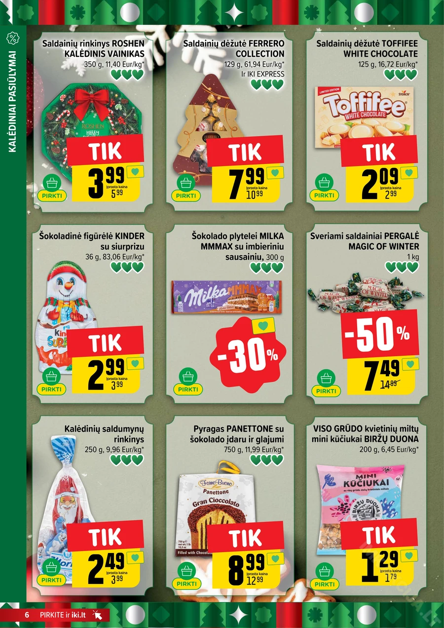 IKI SAVAITĖLĖ akcijų leidinys Nr. 50 puslapis 6