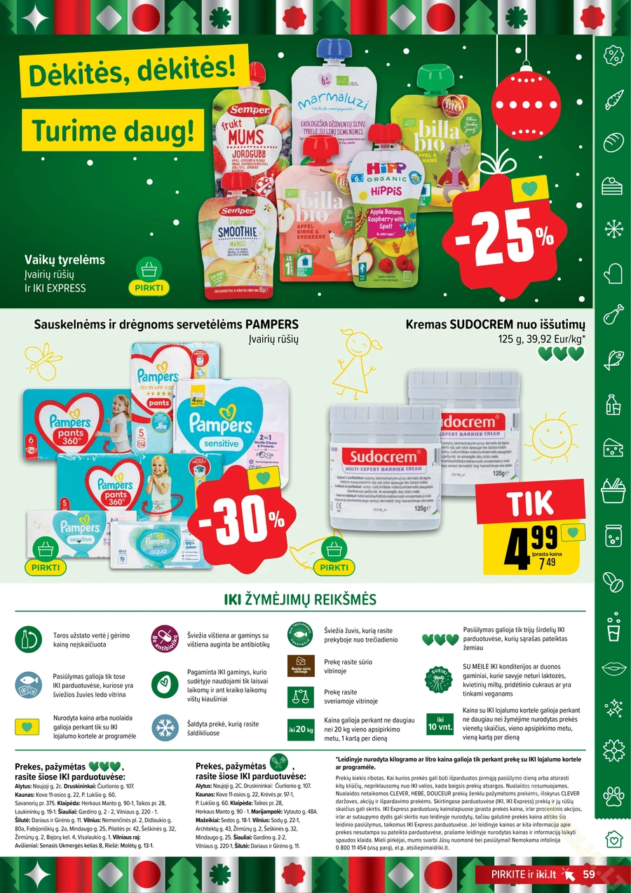 IKI SAVAITĖLĖ akcijų leidinys Nr. 50 puslapis 59