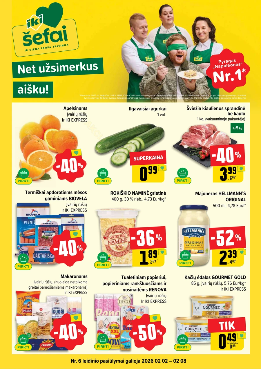 IKI SAVAITĖLĖ akcijų leidinys Nr. 6 puslapis 1