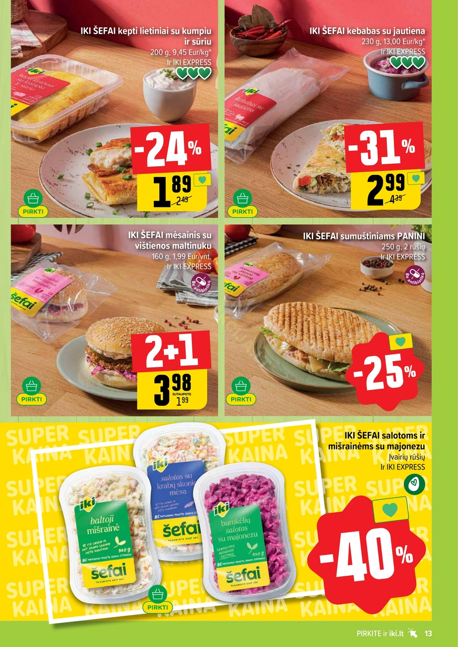 IKI SAVAITĖLĖ akcijų leidinys Nr. 18 puslapis 13