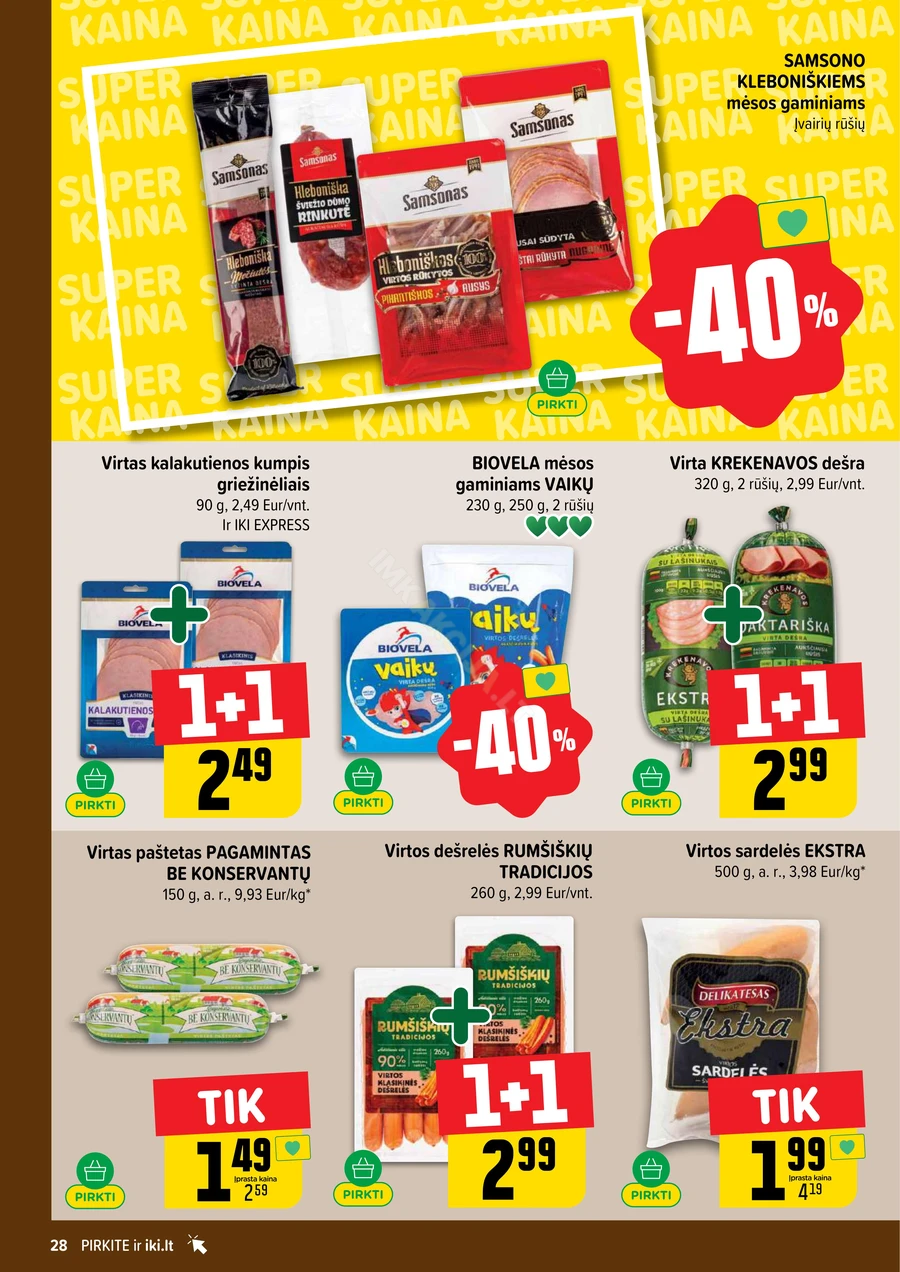 IKI SAVAITĖLĖ akcijų leidinys Nr. 18 puslapis 28