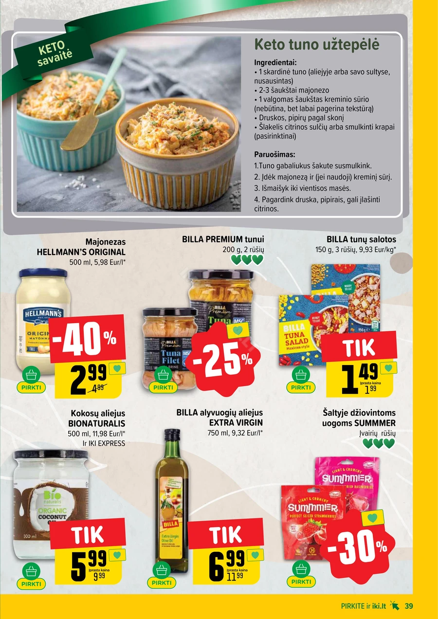 IKI SAVAITĖLĖ akcijų leidinys Nr. 18 puslapis 39