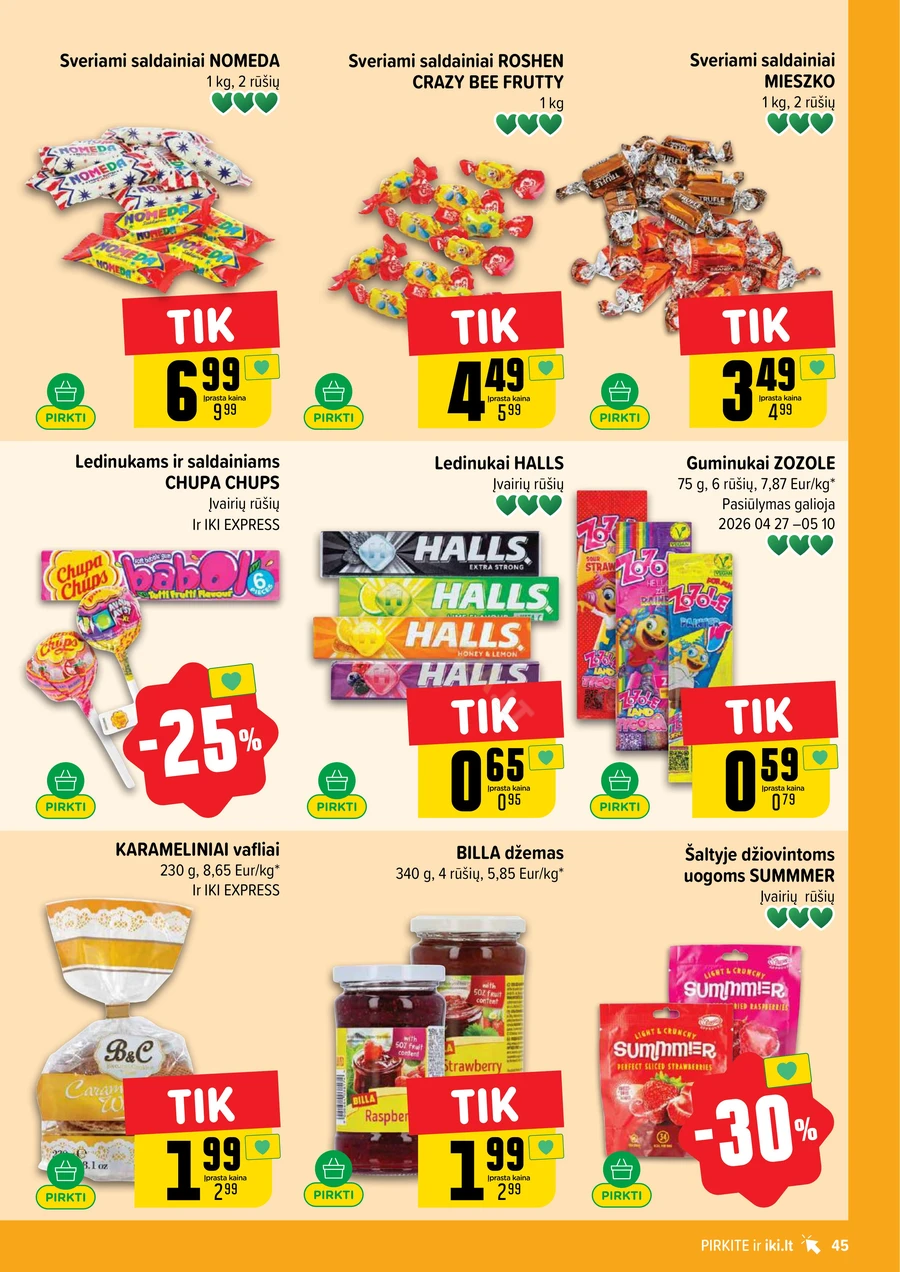 IKI SAVAITĖLĖ akcijų leidinys Nr. 18 puslapis 45
