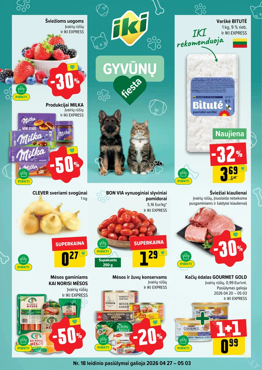 IKI SAVAITĖLĖ akcijų leidinys Nr. 18 puslapis 1