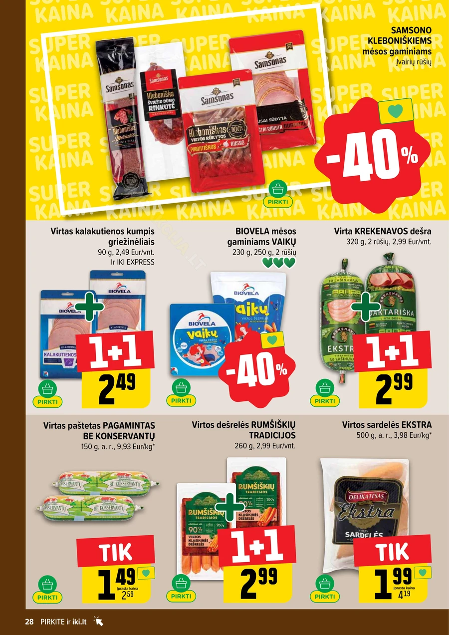 IKI SAVAITĖLĖ akcijų leidinys Nr. 18 puslapis 28